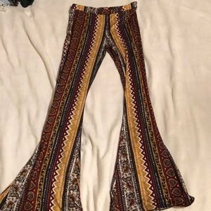 Fun flowy pants with bootleg cut